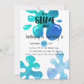 Het is Slime Time Birthday Party Invitation Kaart (Voorkant)