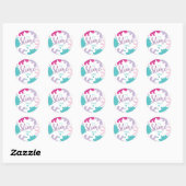Het is Slime Time Birthday Pink Slime Stickers (Vel)