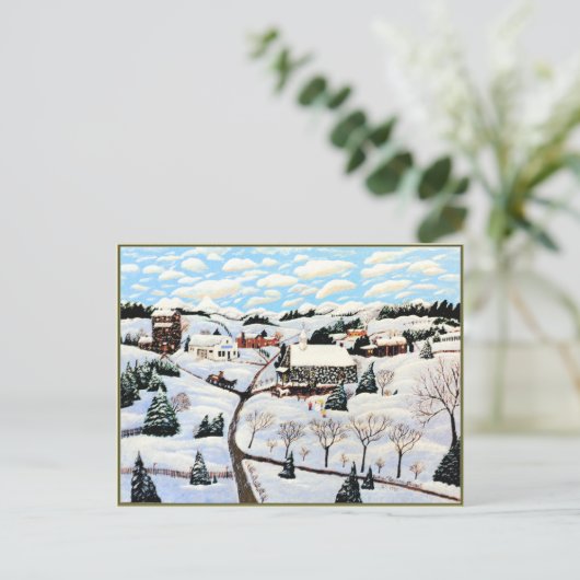 Het is Sneeuwend Briefkaart (Staand voorkant)