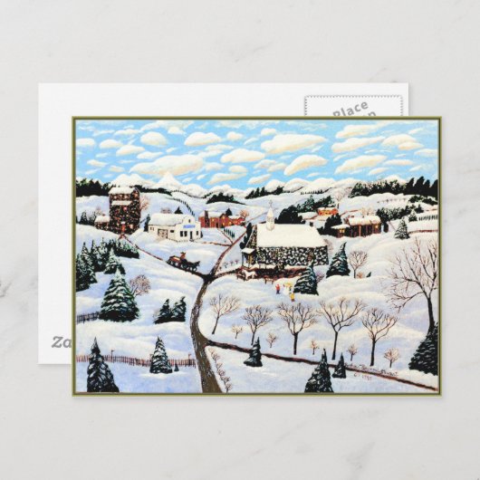 Het is Sneeuwend Briefkaart (Voorkant / Achterkant)