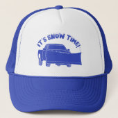 Het is sneeuwploeg grafisch trucker pet (Voorkant)