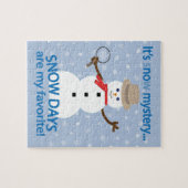 Het is sNOw Mysterie Detective Sneeuwman Legpuzzel (Horizontaal)