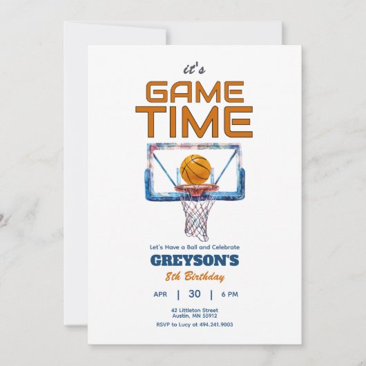 Het is speeltijd elke leeftijd verjaardag uitnodig kaart (Voorkant)