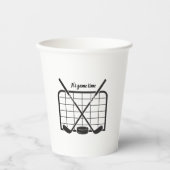 Het is speeltijd Hockey Papieren Bekers (Voorkant)