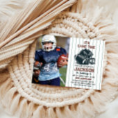 Het is speeltijd! Kick off football verjaardag kin Kaart