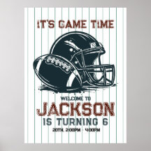 Het is speeltijd! Kick off football verjaardag kin