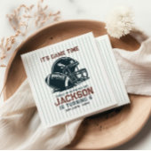 Het is speeltijd! Kick off football verjaardag kin Servet