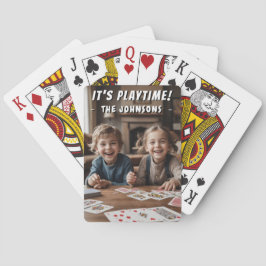 Het is speeltijd! Schattigee Kinder familie Gepers Pokerkaarten