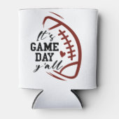 Het is spel dag. Sport. Blikkoeler Blikjeskoeler (Voorkant)
