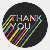 Het is spel op kleurrijke neon laser Label dank je (Voorkant)