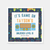 Het is spel op servetten - videogame verjaardagsfe (Voorkant)