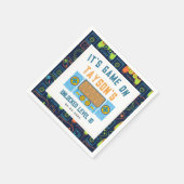 Het is spel op servetten - videogame verjaardagsfe (Hoek)