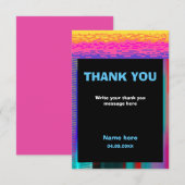 Het is spel tijd kinderen Pixelated gokken verjaar Bedankkaart (Voorkant / Achterkant)