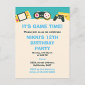 Het is spelletjestijd Kids Persoonlijke Gaming Ver Briefkaart (Voorkant)