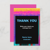 Het is spelletjestijd Kinderen Pixelated Gaming Ve Bedankkaart (Voorkant / Achterkant)