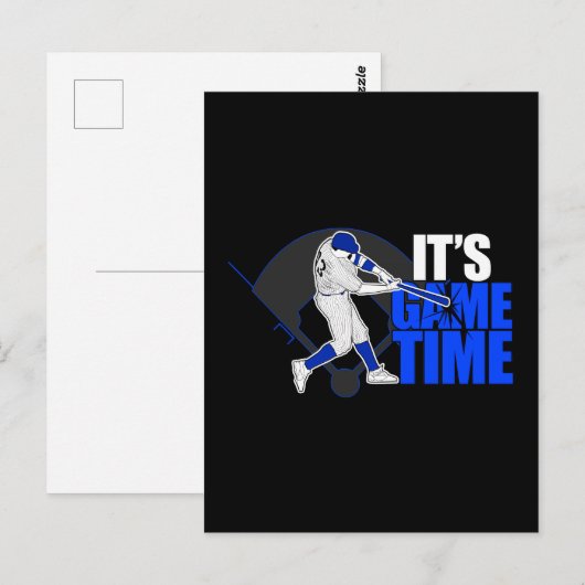 Het is Speltijd - Baseball Briefkaart (Voorkant / Achterkant)