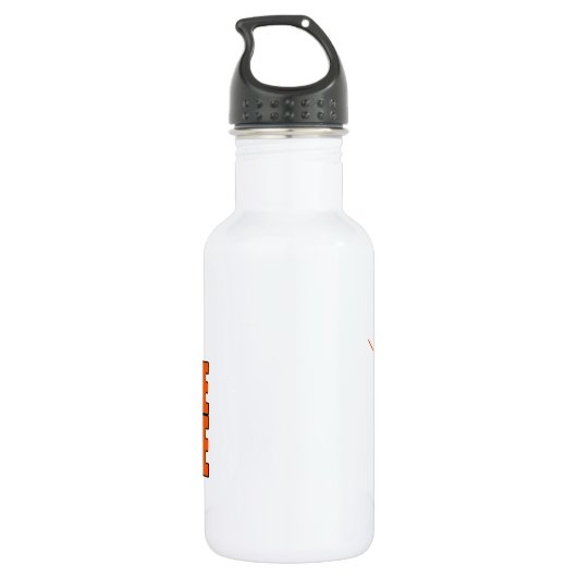 Het is Speltijd - Baseball (Oranje) Waterfles (Achterkant)