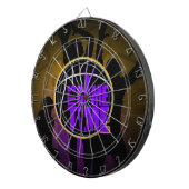 Het is Speltijd - Paars en goud Dartbord (Voorkant Rechts)