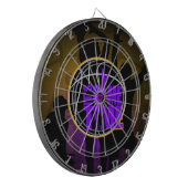 Het is Speltijd - Paars en goud Dartbord (Voorkant Links)