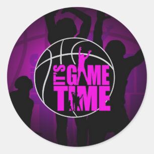 Het is Speltijd - Roze Ronde Sticker