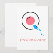 Het is Sperm-anet Feestdagenkaart (Voorkant / Achterkant)