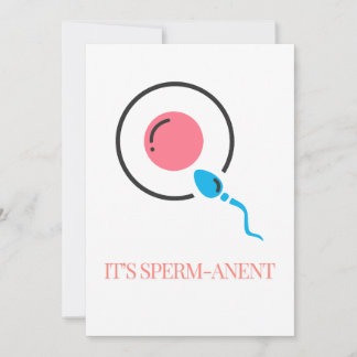 Het is Sperm-anet Feestdagenkaart