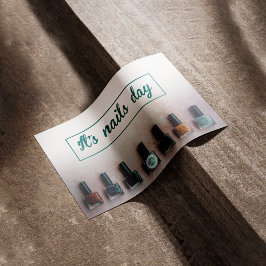 Het is spijkerdag, zorg voor je nagels, spijker  poster