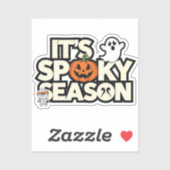 het is spookseizoen ontwerp sticker (Vel)