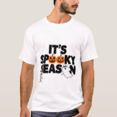 Het is spooky seizoen schattig design t-shirt (Voorkant)