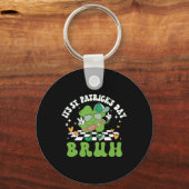 Het is St. Patrick's Dag Bruh Grappige Meme Bro Gr Sleutelhanger (Voorkant)