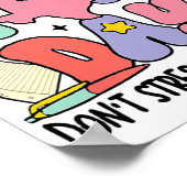 Het is Staar Dag Dont Stress Doe je beste test Dag Poster (Hoek)