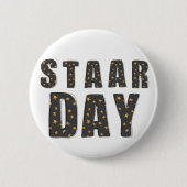 Het is Sterrendag, teststerdag Ronde Button 5,7 Cm (Voorkant)