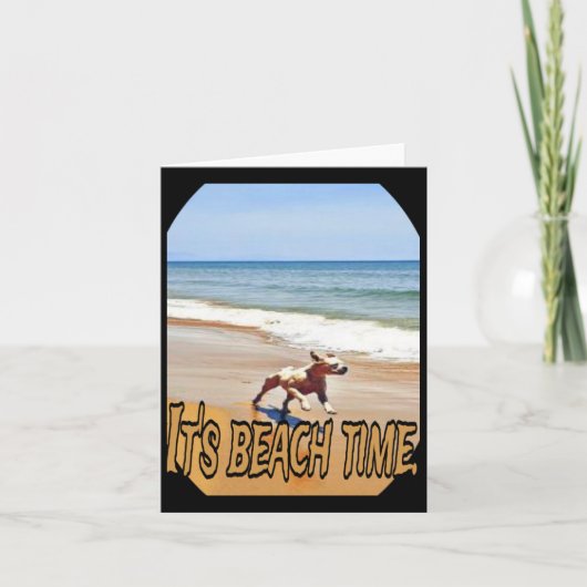 Het is strandtijd  kaart (Voorkant)