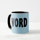 Het is subtiel.  En dan helemaal niet subtiel. Mok (Voorkant links)