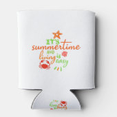 Het is Summertime en het leven is gemakkelijk Blikjeskoeler (Achterkant)
