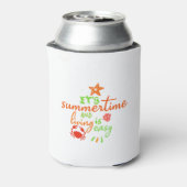 Het is Summertime en het leven is gemakkelijk Blikjeskoeler (Blikje Achterkant)