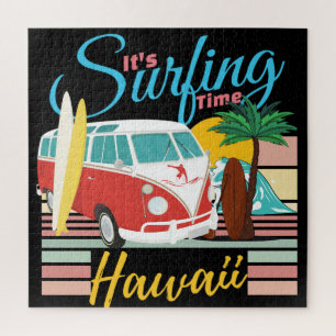 Het is Surftijd Hawaï - Zomerstrandstemming Legpuzzel