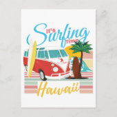 Het is Surftijd Hawaii - Summer Beach Vibes Briefkaart (Voorkant)