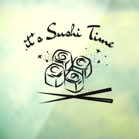 Het is Sushi tijd Raamsticker (Vel 3)