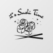 Het is Sushi tijd Raamsticker (Vel)
