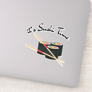 Het is sushi tijd, sushi sticker