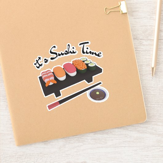 Het is sushi tijd, sushi sticker (Notitieboek)