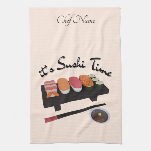 Het is Sushi Tijd , Sushi Theedoek (Verticaal)