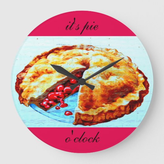 het is taart-uur grote klok (Voorkant)