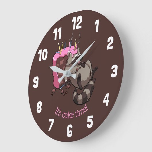 Het is taarttijd! Greedy Raccoon verjaardagstaart Grote Klok (Hoek)