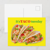Het is taco dinsdag briefkaart (Voorkant / Achterkant)