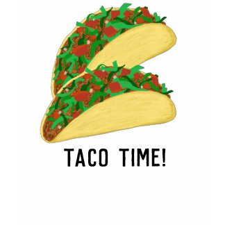 Het is TACO-TIME leuke taco's T-shirt
