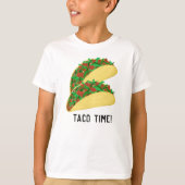 Het is TACO-TIME leuke taco's T-shirt (Voorkant)