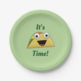 Het is Taco Time Papieren Bordje
