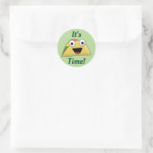 Het is Taco Time Ronde Sticker (Tas)